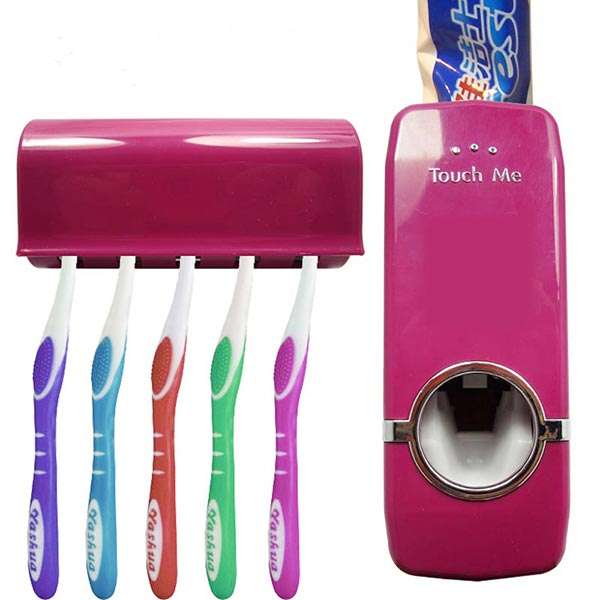 Honana BX-421 Wall Mounted Automatic Toothpaste Dispenser With Five Toothbrush