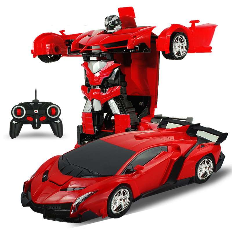Rastar 1/18 2 In 1 RC Car Wireless Sports Transformation Robot Model Deformatio