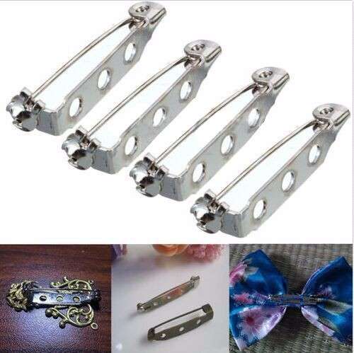 Brooch Back Bar Pins Safety Rolling Catch 20-38mm