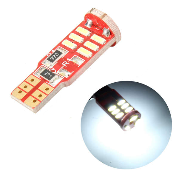 Car LED Side Light T10 15 SMD 3W 360 Degrees Bulbs Canbus Error Free Xenon White