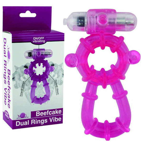 Aphrodisia Beefcake Dual O Vibrating Male Cock Ring