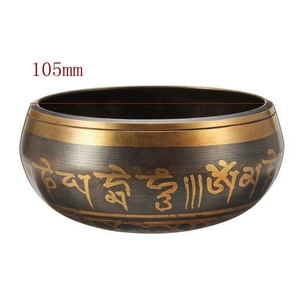 105mm Tibetan Yoga Singing Bowl Brass Buddhism Chime Resonance Meditation Chaka