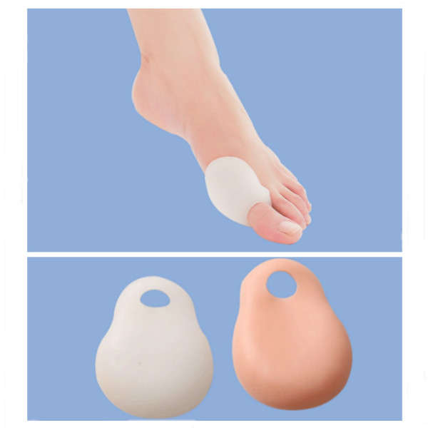Pair Of Silicone Beetle-crusher Bone Protective Toe Separators