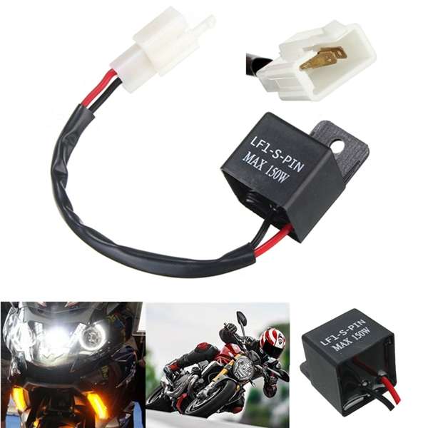 2-Pin Motorcycle Turn Signal LED Lamp Flasher Relay
