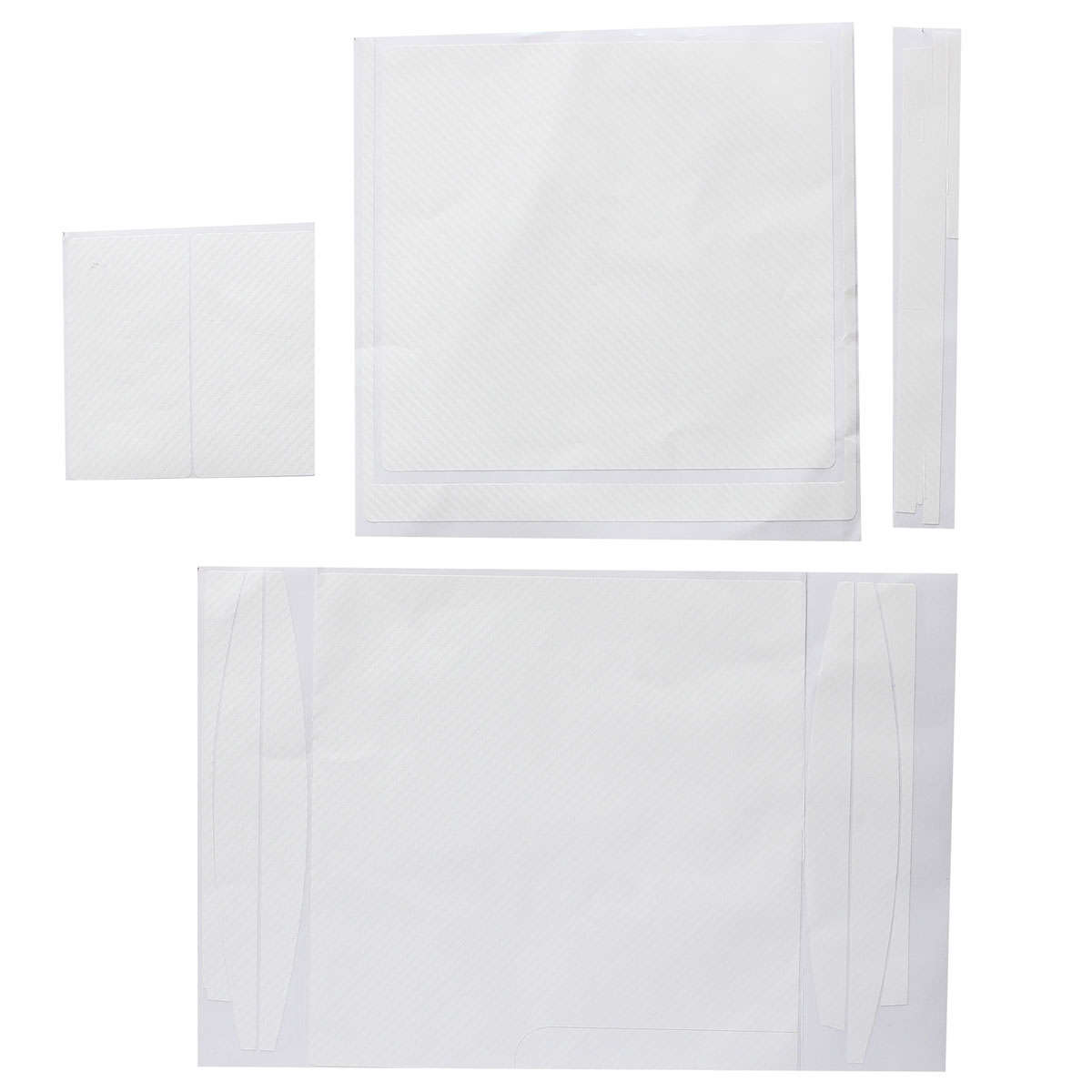 White Carbon Skin Sticker Cover Decal for PS3 Play Station Slim 2 Controllers