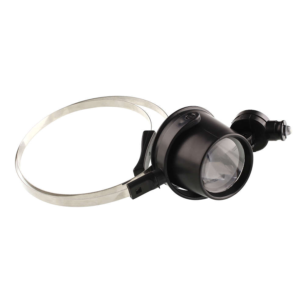 15X Head Band Eye Led Magnifier Loupe Jewelers Circuit Magnifying Glass Watch W