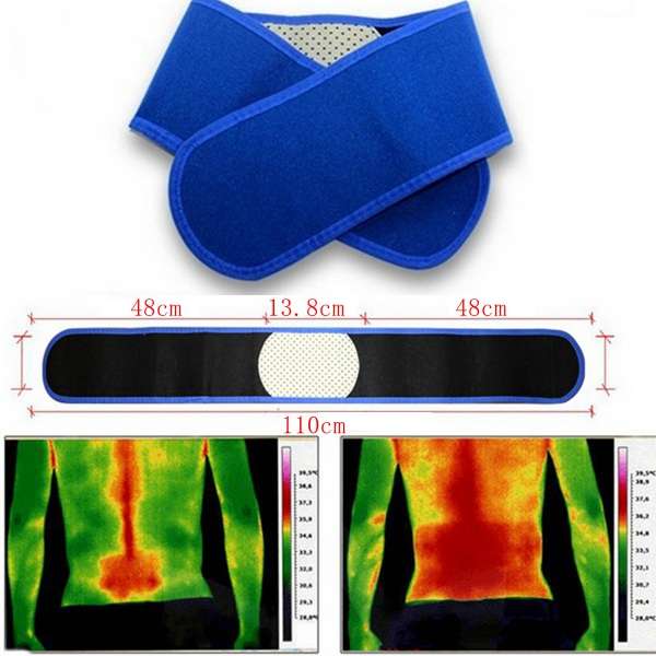 Blue Tourmaline Self Heating Magnetic Therapy Pain Relief Back Waist Support Lu