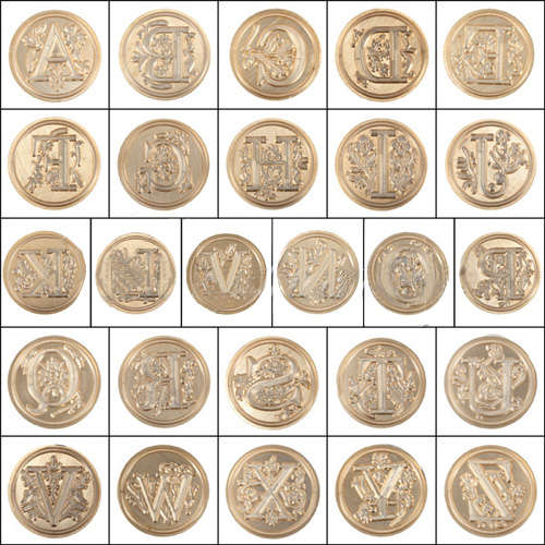 Classic 26 Letters Alphabet Initial Sealing Wax Copper Head Stamp DIY Jewelry C
