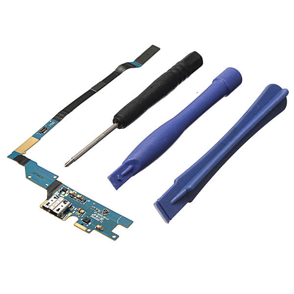 USB Charging Port Flex Cable With Mic + Repair Tools For Samsung Galaxy S4 I950