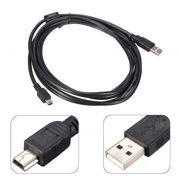 3M 10FT USB 2.0 Type A to Mini B Male 5 PIN Data Charging Cable Cord Adapter