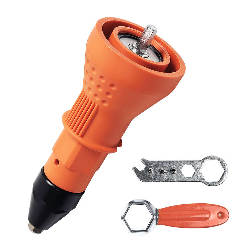HILDA Electric Rivet Nut Gun Cordless Riveting Drill Adapter Insert Nut Tool wi