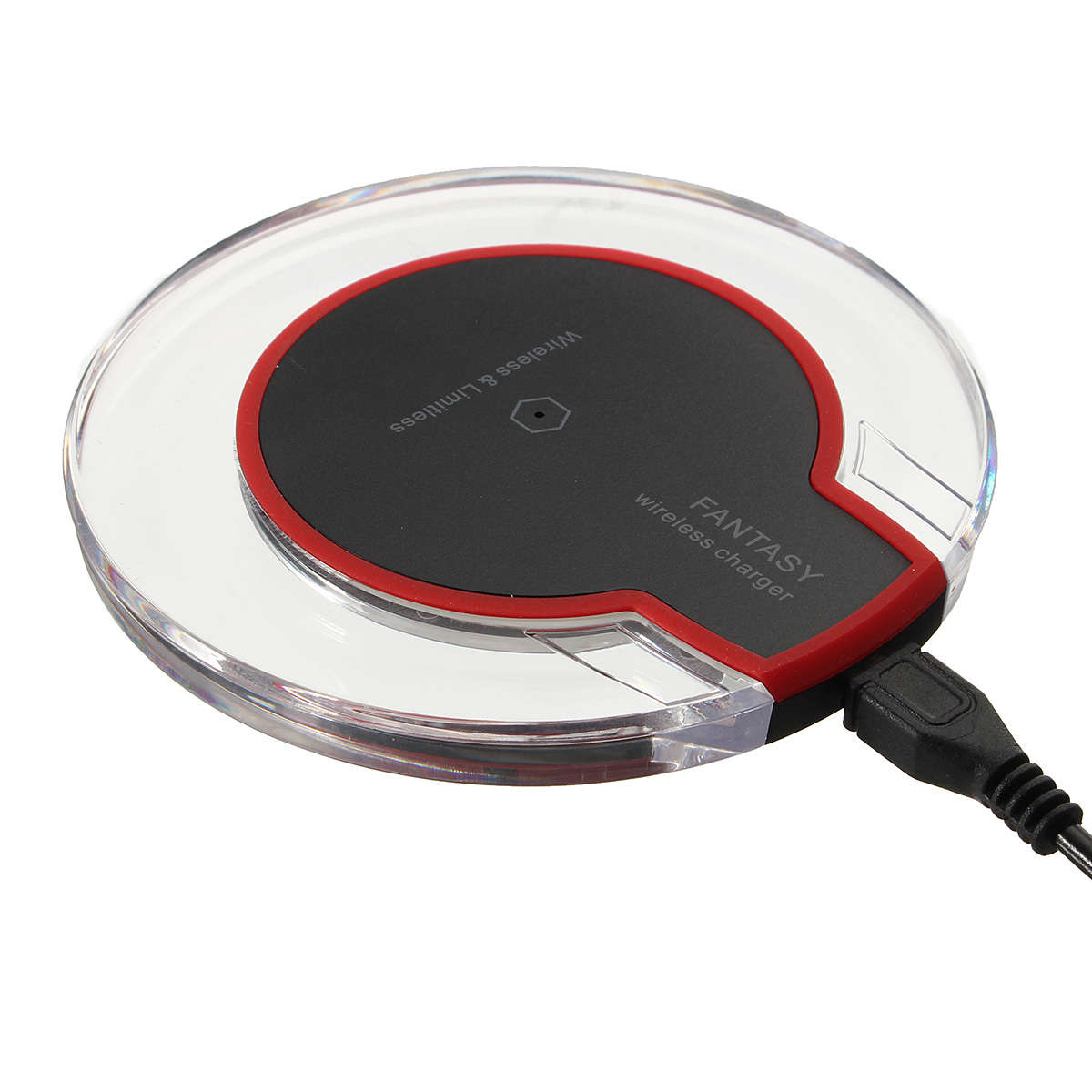 Qi Wireless Fast Charging Desktop Mobile Phone Charger Pad for Samsung S8+ S7 S