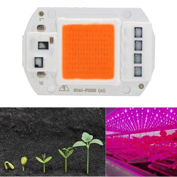 5pcs 50W 220V Full Spectrum LED COB Chip Grow Light  for Plant