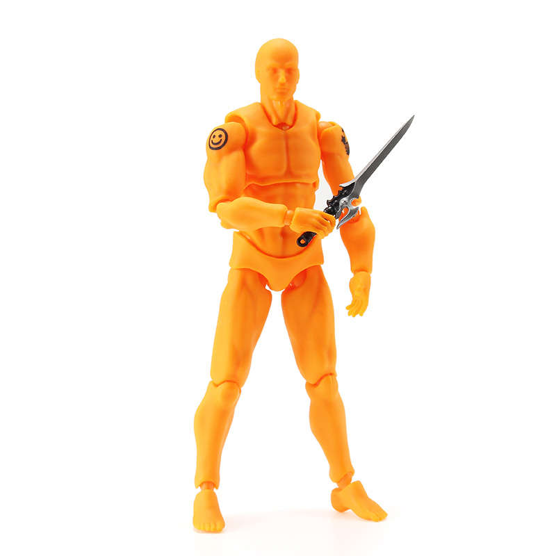 Figma 2.0 Deluxe Edition Orange Male Style PVC Action Figure Toys Collectible M