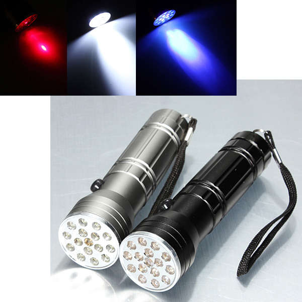 15 LED 3 Modes UV Laser Ultraviolet LED Flashlight 3x AAA