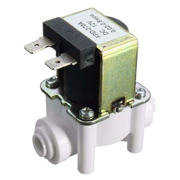 DC 12V 1/4 Inch Electric Solenoid Valve Quick Connect Water Solenoid Valve