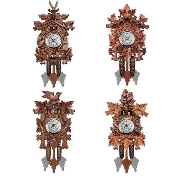 Cuckoo Wall Clock Bird Decorations For Home Cafe Restaurant Art Vintage Chic Sw