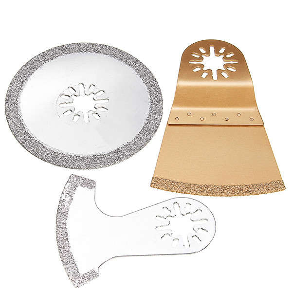 3pcs Diamond Oscillating Multi Tool Saw Blades for Fein Bosch Makita Multimaster