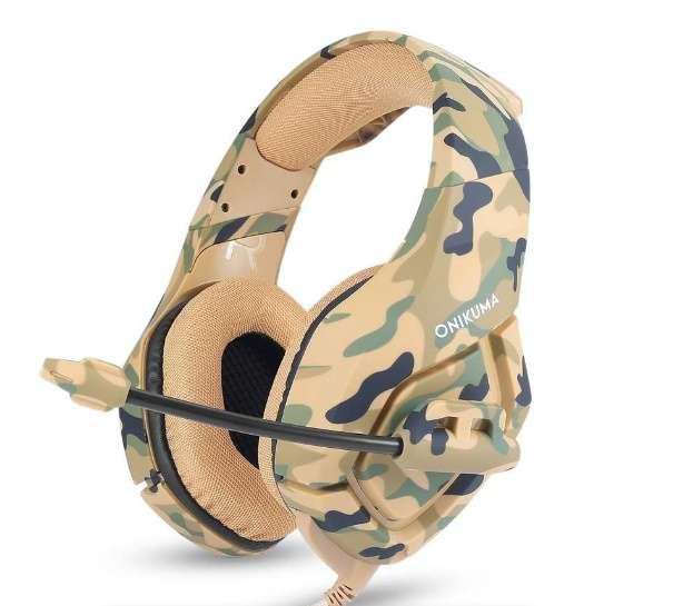 ONIKUMA K1-B 3.5mm Stereo Gaming Headset Camo Brown