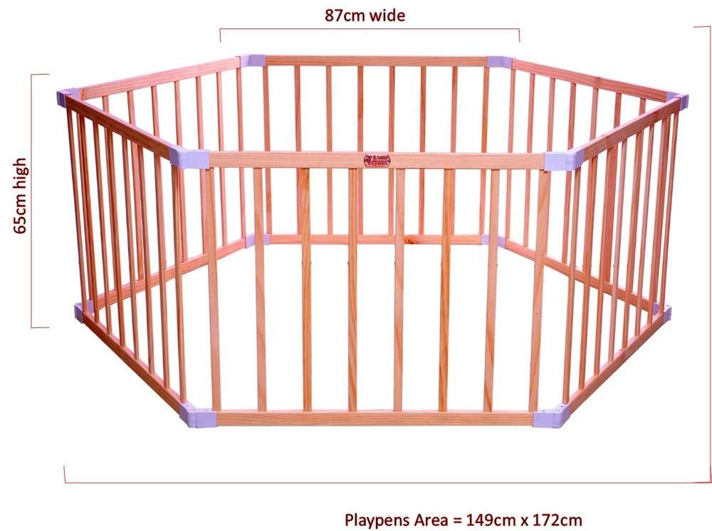 Natural Hexagonal playpen