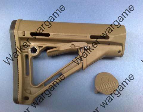 Airsoft Gun Tactical PTS CTR Carbine Stock with Butt Pad - SWAT Black