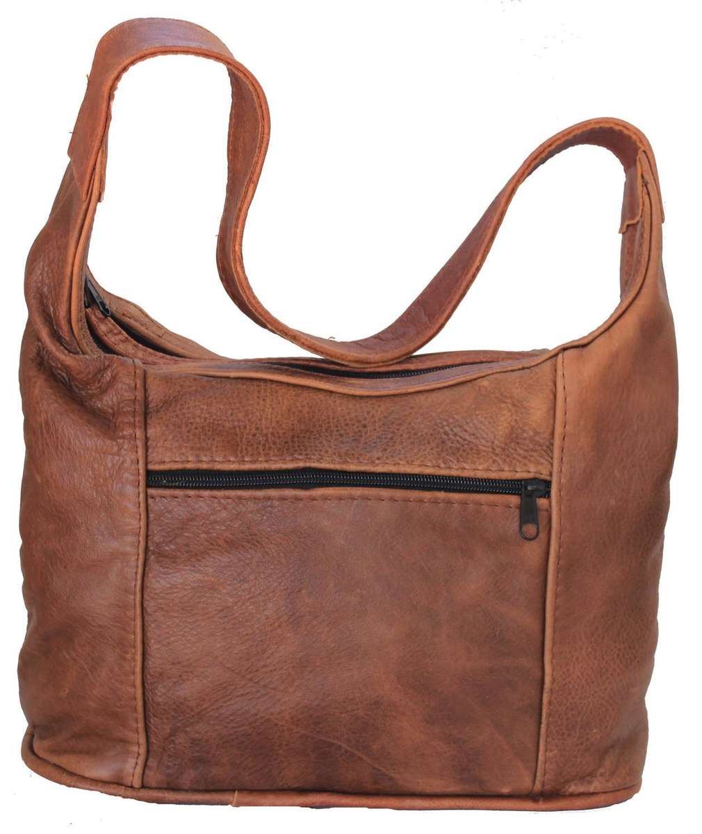 GENUINE LEATHER HANDBAGS Chestnut Classic FREE DELIVERY