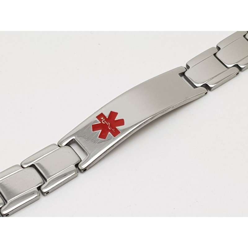 Stainless Steel Medical Alert Bracelet with free engraving