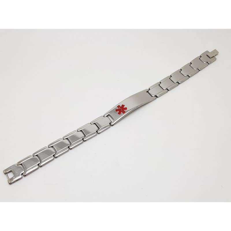 Stainless Steel Medical Alert Bracelet with free engraving