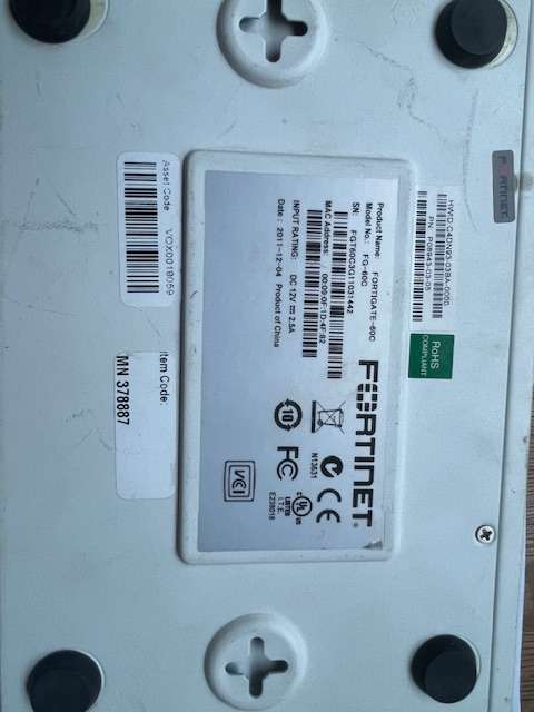 Fortinet FortiGate 60C Enterprise Firewall Appliance (FG-60C)