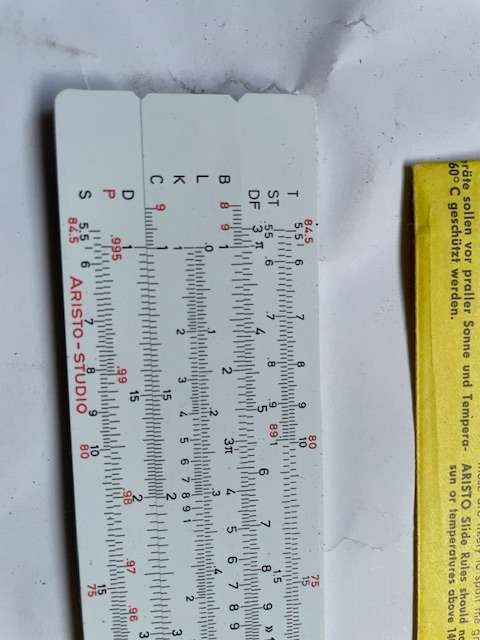 Vintage Calculators & Aristo Slide Rule Set with Cases and Original Manuals