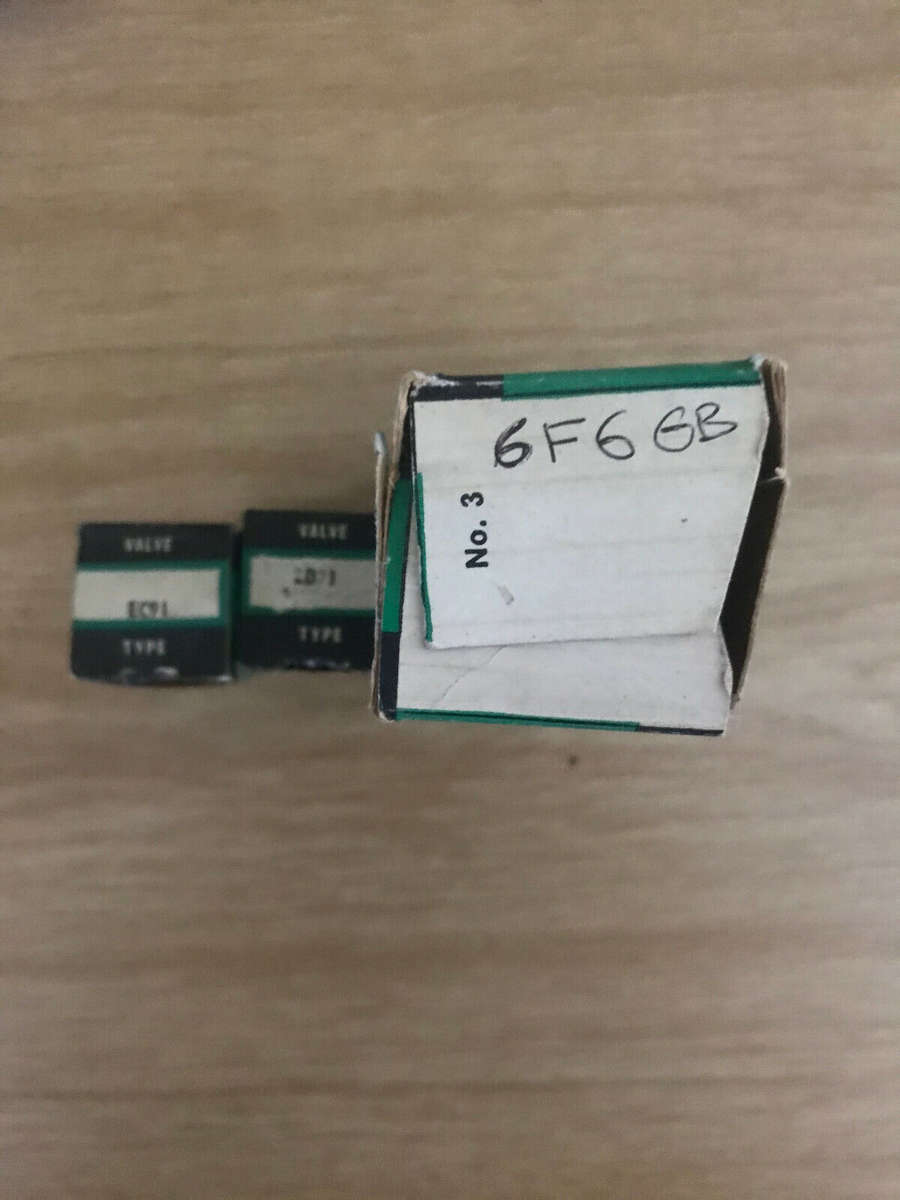 Zaerix EC91 2D21 6F6GB singles. NOS Vacuum tubes. In original Packaging. Vintage