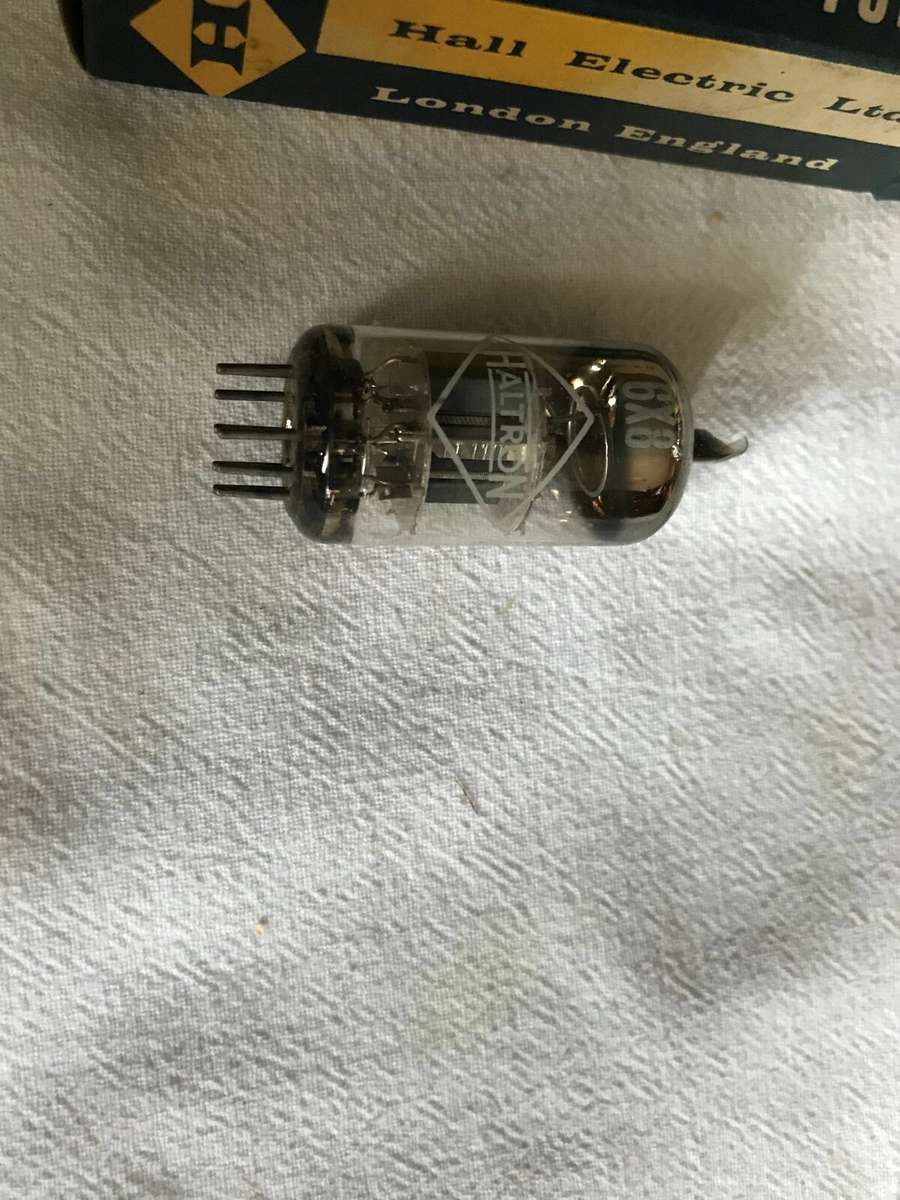1 pc Haltron 6X8 triode pentode Vacuum tube. NOS. NIB tested (6AT8 replacement)