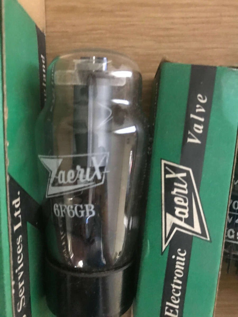 Zaerix EC91 2D21 6F6GB singles. NOS Vacuum tubes. In original Packaging. Vintage