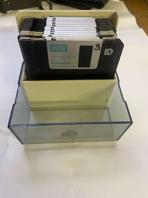 13 Floppy Disks with Case - Assorted