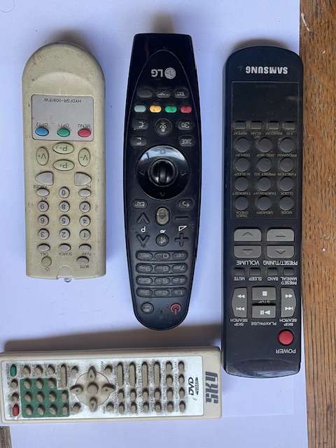 4 Remote Controls - LG, Samsung, and Miscellaneous Brands