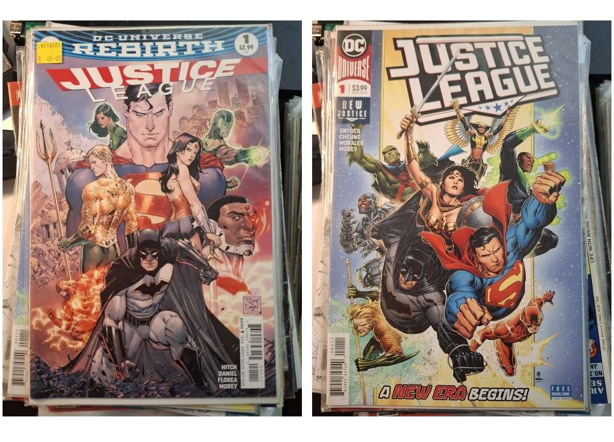 Justice League #1 2-Comic Collection - 2016 & 2018 Editions
