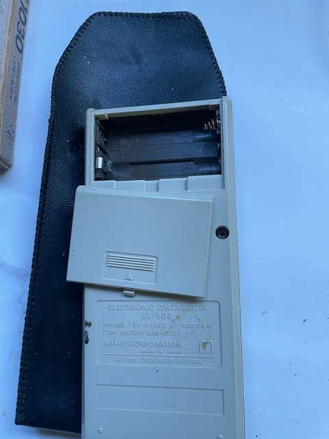 Vintage Calculators & Aristo Slide Rule Set with Cases and Original Manuals