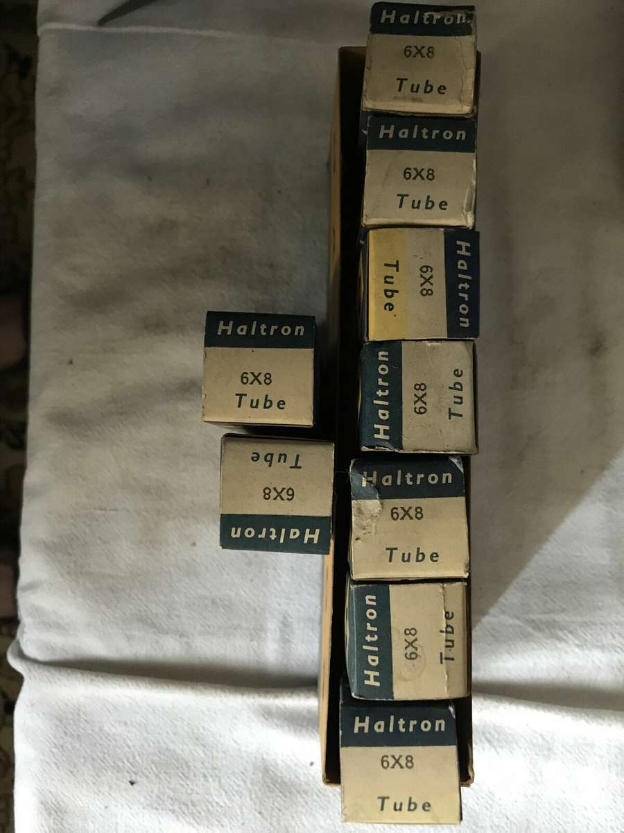 1 pc Haltron 6X8 triode pentode Vacuum tube. NOS. NIB tested (6AT8 replacement)