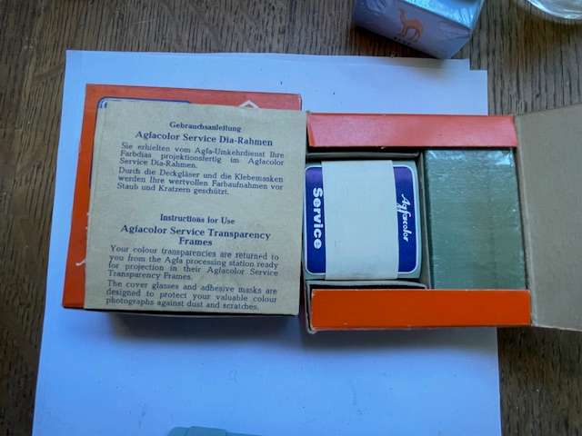 Paterson Slide Viewer and Agfacolor Service Transparency Frames Bundle