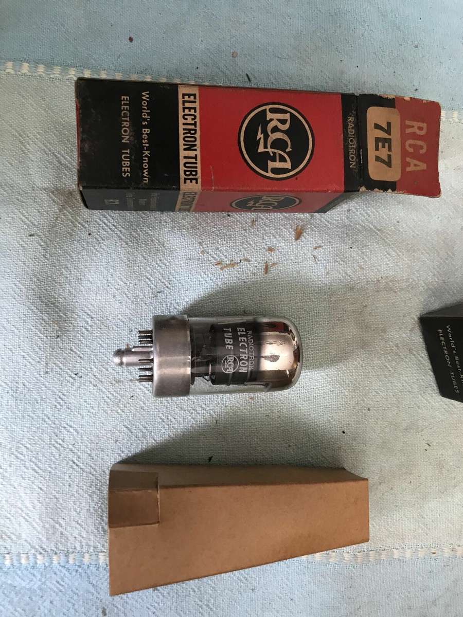 RCA 7E7 CV892 NOS Vacuum tubes 1 pcs NIB tested double diode-pentode