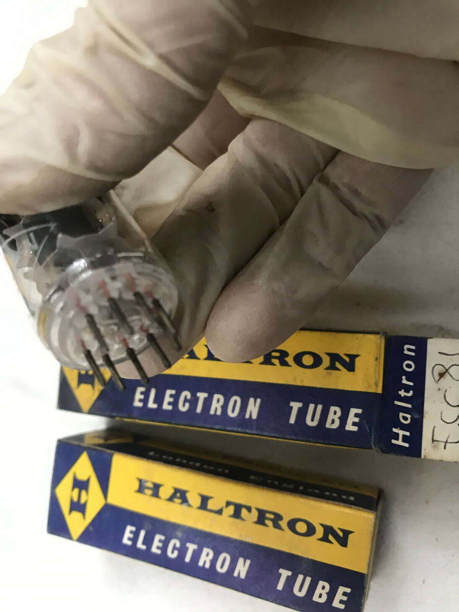 Haltron 12AT7 ECC81 2 Pcs NIB NOS vacuum tubes tested