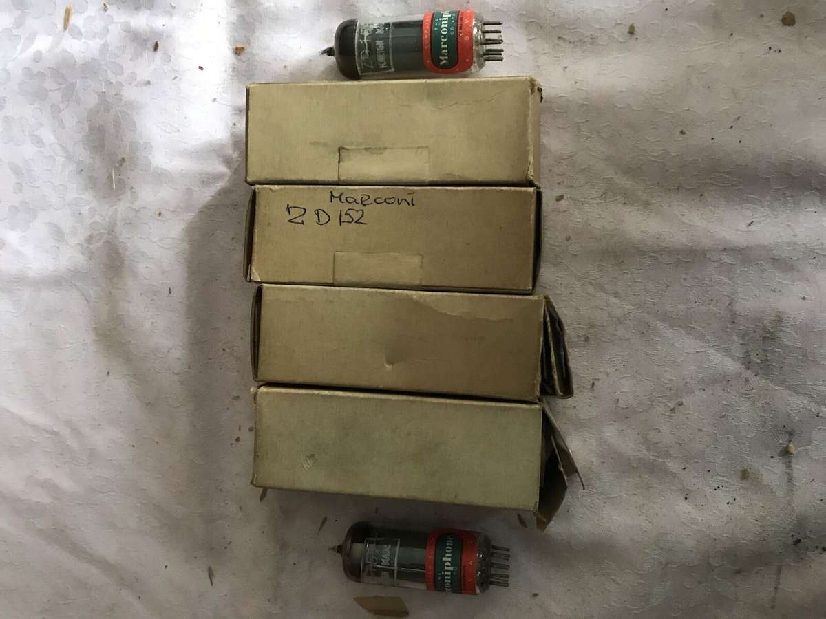 1 Pc Marconi Valve ZD152 EBF80 6N8 NOS NIB Rare Tested Vacuum tubes