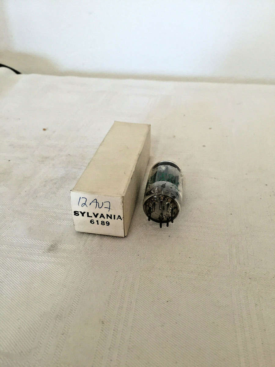 SYLVANIA 6189 ECC82 12AU7 E82CC CV4003 M8136 2 Pcs NIB NOS tested vacuum tubes