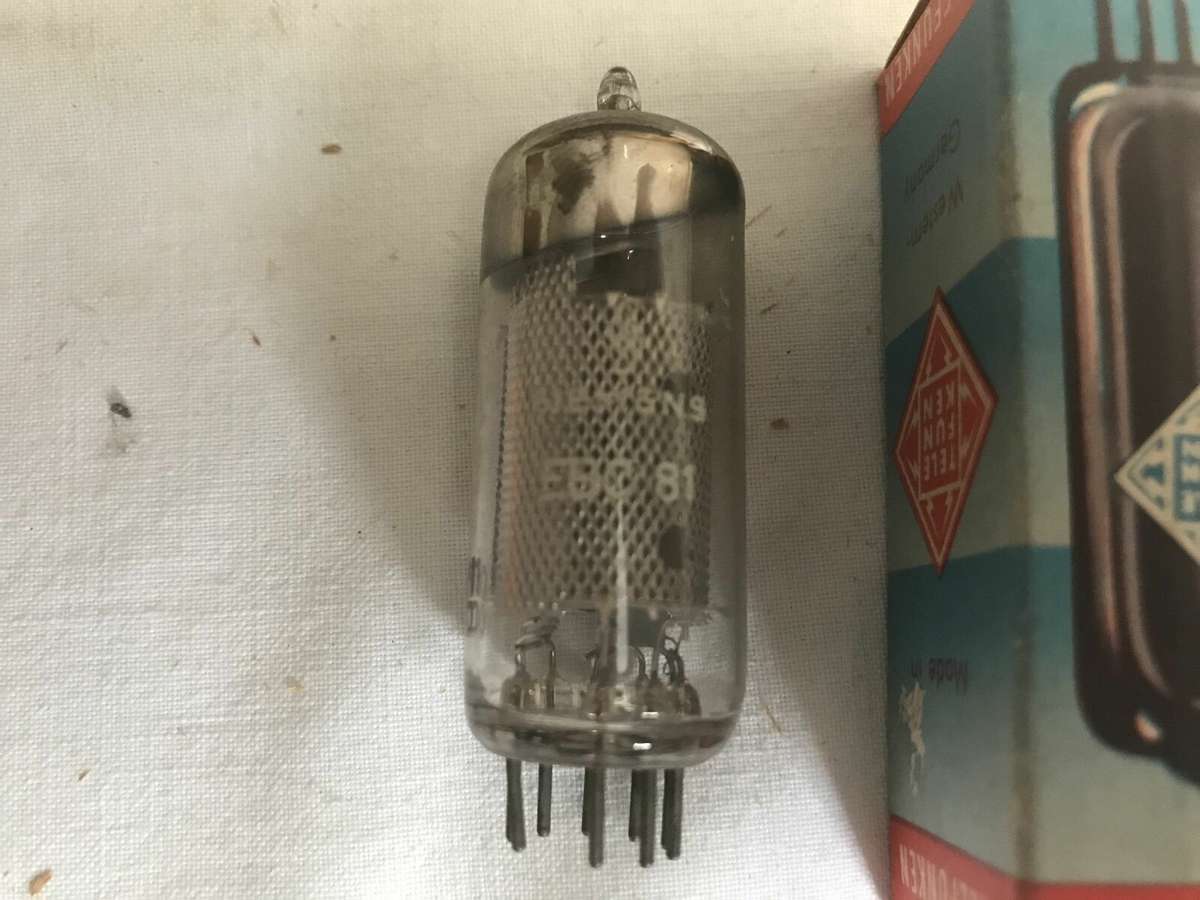 SIEMENS EBC81 vacuum tubes 1pc. NOS tube. Packaging is Telefunken boxes