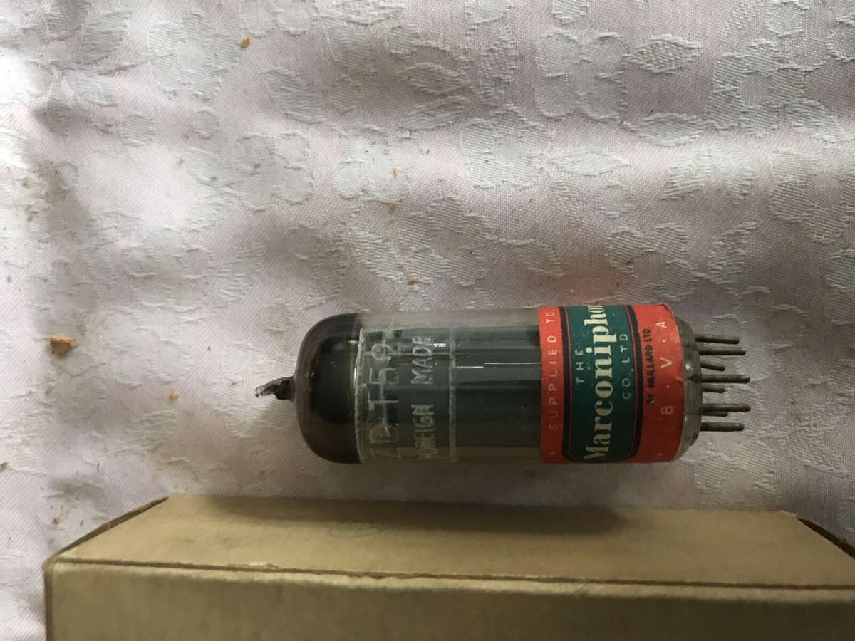 1 Pc Marconi Valve ZD152 EBF80 6N8 NOS NIB Rare Tested Vacuum tubes