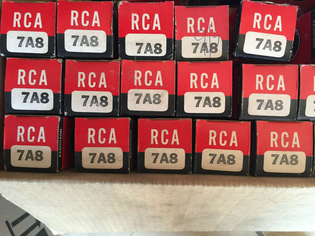 1 pc RCA 7A8 CV878 vacuum tube. Tested. Vintage tubes. NIB