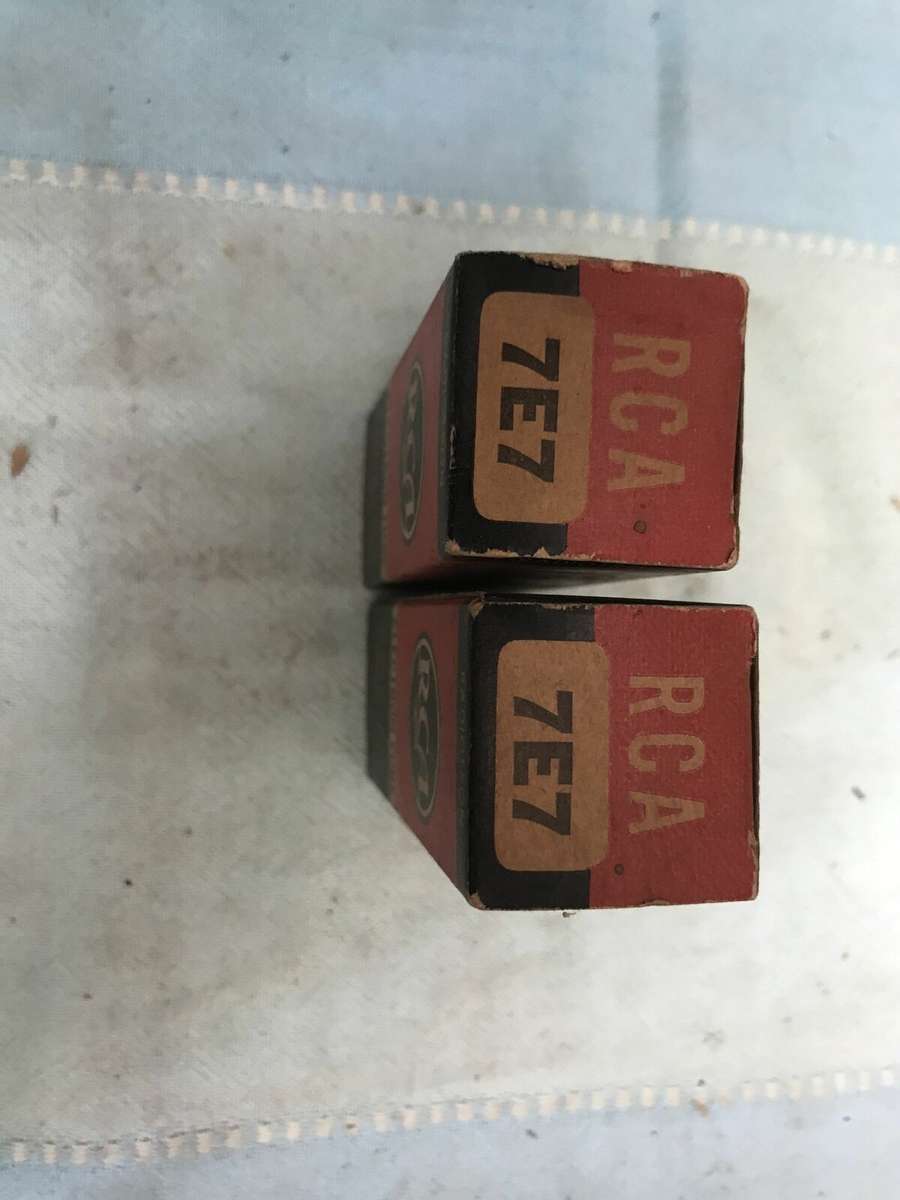 RCA 7E7 CV892 NOS Vacuum tubes 1 pcs NIB tested double diode-pentode