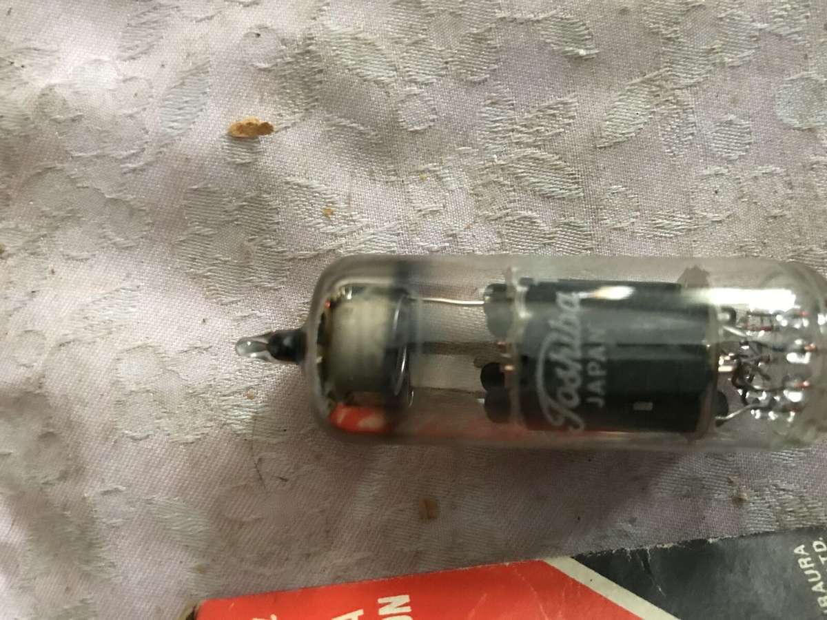 Toshiba 6FQ7 + 4GS7 vacuum tubes. In packaging. Vintage.