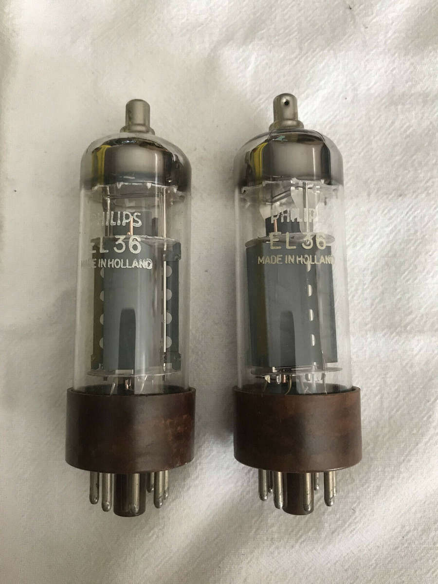 Philips EL36 2 pieces Vacuum Tubes NOS. Vintage.