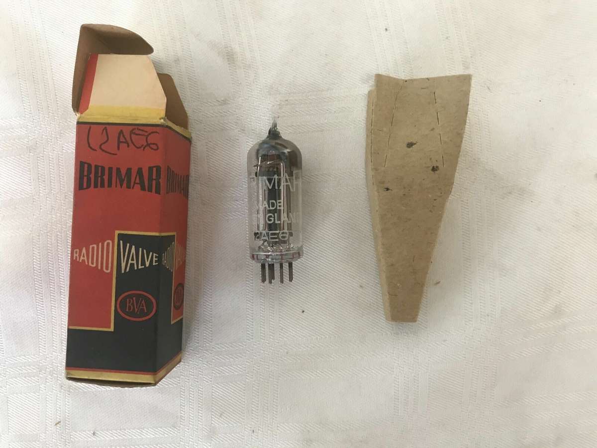 Brimar 12AE6 1 Pcs NOS Vacuum tubes NIB Double Diode-Triode 7 Pin Base